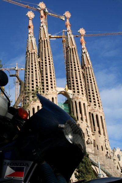 our AT at the Sagrada Familia church in Barcelona.JPG